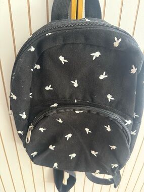 Playboy Black Mini Backpack